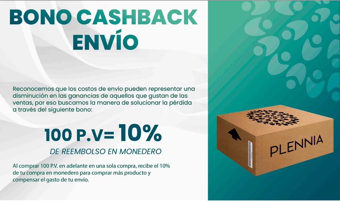 BONO CASHBACK ENVÍO